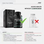 Organic Ashwagandha KSM-66® with BioPerine 1650mg – 90 Vegan Capsules – 5% Withanolides – Most Bioavailable Full-Spectrum Root Extract – Resealable and Recyclable Pouch by Alpha01