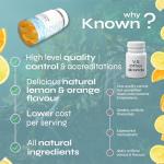 Known Essential Omega 3 Gummies – Lemon & Orange Flavour – Tasty Gummy Alternative to Soft-Gels – 120mg Omega 3 with DHA & EPA – Supports Heart Health & Wellbeing – 1 Month Supply – for Men & Women