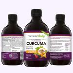 Turmeric Curcumin with Probiotics & Enzymes - Fermented High Strength Liquid Turmeric Supplement with Black Pepper & Ginger Equivalent to 2 Turmeric Capsules - Turmeric Shots