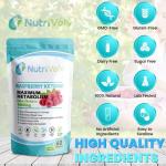 NutriVolv Raspberry Ketones 1000mg per Serving | Natural Weight Loss Supplement | Boosts Metabolism & Energy | Fat Burner & Appetite Suppressant | 60 Vegan Capsules