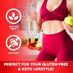 Vitgem 60 Keto Gummies - Vegan and Gluten Free Ketogenic Weight Loss Support Supplement - Low Calorie Natural Flavoured Apple Cider Vinegar Acv Gummy for Detox & Diet Support