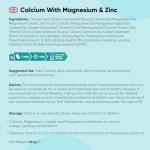 WeightWorld Calcium, Magnesium, Zinc and Vitamin D Supplement | 1+ Year Supply | 400 Vegan Tablets | Calcium Tablets with Vitamin K2, Vitamin D, Copper & Selenium | Magnesium Stearate-Free