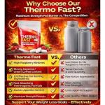 Thermo Fast Extreme Fat Burners - Fat Loss Max Strength Capsules for Women and Men - Lose Belly Weight Fast Raspberry Ketones, Cayenne Pepper, Chromium