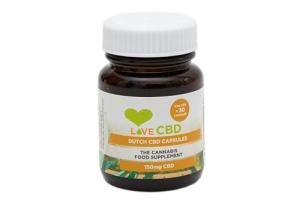Love CBD Capsules - 150mg Broad Spectrum - Vegan Friendly - 30 Capsules - UK Made