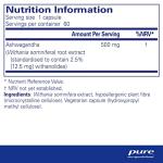 Pure Encapsulations Ashwagandha High Potency Extract 500mg - Indian Ginseng Supplement for Cognitive & Joint Function, 60 Vegetarian Capsules