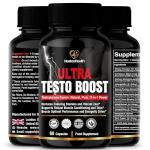 NuetonHealth Ultra Testo Boost - Natural Testosterone Supplements for Men - 11 Botanical Ingredients Including Tribulus, Ashwagandha, Ginseng, Shilajit, Ginkgo & Rhodiola - 60 Booster Capsules