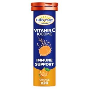 Haliborange Seven Seas Effervescent Vitamin C Tablets, Orange, 20 count