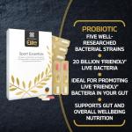 Healthspan Elite Sport Essentials Multivitamin | 28 Day Supply | All Blacks Official Partner | 3 Essential Supplements | A-Z Multivitamin | Probiotic | Omega 3 | Informed Sport Accredited