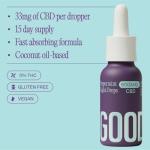 GOODRAYS CBD Oil, 1000mg, High Strength CBD Night Drops, Vegan, Peppermint Flavour, Packaging May Varyy
