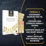 Healthspan Elite Sport Essentials Multivitamin | 28 Day Supply | All Blacks Official Partner | 3 Essential Supplements | A-Z Multivitamin | Probiotic | Omega 3 | Informed Sport Accredited