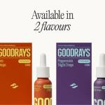 GOODRAYS CBD Oil, 1000mg, High Strength CBD Night Drops, Vegan, Peppermint Flavour, Packaging May Varyy