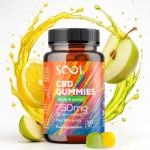 SOOL CBD Gummies 750mg 30pcs | 25mg CBD Gummy | Apple & Lemon Flavour | Cannabidiol CBD Oil Edibles | CBD Oil | Stress & Anxiety Relief | Calm, Unwind, Improve Sleep