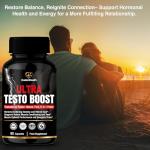 NuetonHealth Ultra Testo Boost - Natural Testosterone Supplements for Men - 11 Botanical Ingredients Including Tribulus, Ashwagandha, Ginseng, Shilajit, Ginkgo & Rhodiola - 60 Booster Capsules