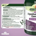 Natures Aid Digestive Enzyme Complex – Supports Digestion, Bloating & Discomfort Relief and Nutrient Absorption – Betaine HCl - Vegan, Vegetarian, Non-GMO – 60 Tablets