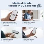 KardiaMobile 1-Lead Personal ECG Heart Rate Monitor - Record ECGs at Home, Detects Atrial Fibrillation, Trusted by the NHS, Results in 30 Seconds, Works with Most Smartphones