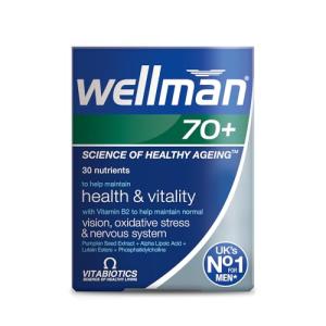 Multivitamin Tablets for Men Over 70 Years, Wellman