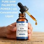 Saw+ | 4500mg Maximum Strength Serving | Sawpalmeto Extract & Prostate Supplement for Men | Fast Absorption | for Male Health, Strength, Performace | 60ml Herbal Supplement