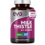 Milk Thistle Tablets | 80% Silymarin | 365 Tablets | Vegan Supplement | Milk Thistle Capsules Alternative | Made in The UK