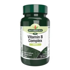 Natures Aid Vitamin B Complex, Suitable for Vegans, 90 Tablets
