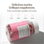 Collagen Gummies by Free Soul | High Strength Marine Collagen Supplement | Advanced Superior Type 1 Hydrolysed Collagen Peptides | Triple Strength Pure Formulation Supplement | 60 Gummies