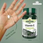 Natures Aid Vitamin E 200iu Softgels - Natural Antioxidant - Supports Skin, Immune & Heart Health - Protects Cells from Oxidative Stress - Non-GMO, Gluten-Free - High Potency - 60 Softgel Capsules
