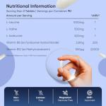 WeightWorld BCAA Tablets 2000mg - 180 Tablets - with Key Amino Acids - Vitamin B6 & B12-3 Months Supply - Vegan BCAA Supplement - for Men & Women - Vegan & Non-GMO