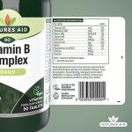 Natures Aid Vitamin B Complex, Suitable for Vegans, 90 Tablets