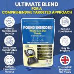 FoodPURA Pound Shredder! Weight Loss Shot Powder Support Supplement 90 Servings 30 Days Carb Blocker + Appetite Suppressant + Fat Burner + Blood Sugar Control + Metabolism Booster