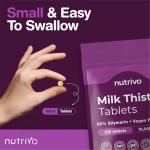 Milk Thistle High Strength Tablets 10,500mg & 80% Silymarin Per Serving | 120 Tablets | Milk Thistle Herbal Supplement | Vegan & UK Made