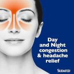 Sudafed Congestion & Headache Relief Day & Night Capsules (Pack of 16), Relieves Congestion and Helps Fight Blocked Nose and Headache, Specifically Formulated for Use During the Day and Night