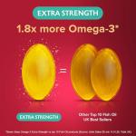 Seven Seas Omega-3 Fish Oil, Extra Strength, Omega 3 plus Vitamin D For Whole Body Healthplus, 30 One-A-Day Capsules, 1 Month Supply