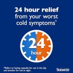 Sudafed Congestion & Headache Relief Day & Night Capsules (Pack of 16), Relieves Congestion and Helps Fight Blocked Nose and Headache, Specifically Formulated for Use During the Day and Night