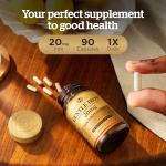 Solgar Gentle Iron (Iron Bisglycinate) 20 mg Vegetable Capsules - Pack of 90