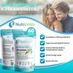 High Strength Korean Ginseng 3125mg Supplements to Boost Energy, Endurance, Mood, Performance, Vitality, Memory, Focus & Immunity | 60 Capsules