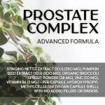 Prostate Complex Supplement | Pumpkin Seed, Stinging Nettle & Zinc | 60 Vegan Capsules | Supports Prostate Health & Hormonal Balance | Made in UK | Non-GMO, Gluten-Free