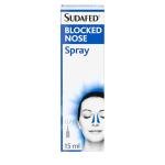 Sudafed Blocked Nose Spray (1 x 15ml), Relief from Congestion Caused by Cold and Allergies, Nasal Spray Provides Congestion Relief, Lasts Up to 10 Hours and Gets to Work in 2 Minutes