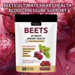 60 Beetroot Gummies with coenzyme Q10 Nitrate, Grape Seed Extract and antioxidants for Heart Health