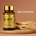 BTGIN The Root Original Korean Red Panax Ginseng Supplement - 100% Whole Fine Root Powder with Natural Fiber & Minerals - Caffeine Free Stamina, Wellness & Immunity Support - 60 Capsules