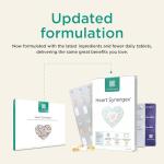 Healthspan Heart Synergex | 28 Day Supply | Heart Health Complex | Cholesterol Maintenance | Supports Energy & Muscle Function | Plant Sterols | Heart Nutrient Complex | Omega 3 | Vegan