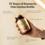 Solgar Vitamin D3 1000 IU (25 µg) Softgels - Pack of 250 - Healthy Bones and Teeth - Supports Immunity and Muscle Function - Gluten Free