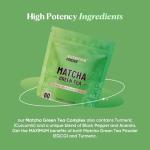Matcha Green Tea 60 Capsules - Matcha Green Tea Tablets - Boosted with Turmeric, Acerola Cherry & Black Pepper