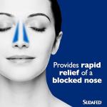Sudafed Blocked Nose Spray (1 x 15ml), Relief from Congestion Caused by Cold and Allergies, Nasal Spray Provides Congestion Relief, Lasts Up to 10 Hours and Gets to Work in 2 Minutes