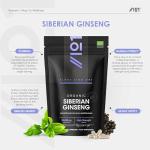 Organic Siberian Ginseng 10,000mg - High Strength Eleutherococcus Senticosus 15:1 Extract - 120 Vegan Capsules – Resealable and Recyclable Pouch by Alpha01