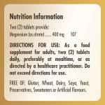 Solgar Magnesium Citrate Tablets, Supports The Nervous System, Energy Release, Reduces Tiredness and Fatigue, Vegan, Brown, 120 Count