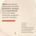 Intimate Flora for Women | 20 Billion CFU Fortified with 15,000mg Cranberry, Fenugreek & Chlorella | Bio Cultures for Women's Intimate Flora | 60 Capsules | Free Soul