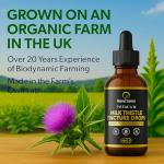 Milk Thistle Liquid Extract Drops-Milk Thistle Tincture high Strength 100ml=3 Month Supply- Whole Plant Extract/no Added Ingredients-UK Produced on Organic Farm & GMP Certified