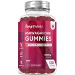 Ashwagandha Gummies 1200mg - 120 Gummies - 2 Months Supply - Tasty Natural Raspberry Flavour - 2 per Day - Ashwagandha Root Extract Supplement - Vegan, Non-GMO, Gluten-Free & Travel-Friendly