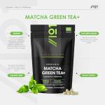 Organic Matcha Green Tea Extract 1360mg - 90 Vegan Capsules - Boosted with Turmeric, Acerola & Black Pepper – Resealable and Recyclable Pouch by Alpha01