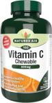 Natures Aid Vitamin C 500mg 100 Chewable Tablets – Supports Immune System & Skin Health - High Strength, Sugar Free, Vegan, Non-GMO – Antioxidant Supplement
