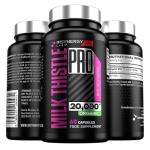 Milk Thistle 20,000mg Per Capsule (Maximum Dose in UK) Superior Organic 80% Silymarin Milk Thistle High Strength, 60 Vegan Milk Thistle Tablets Capsules Supplement